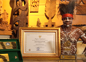The award acknowledges efforts to preserve and promote the indigenous culture of the Kamoro Tribe.