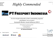 PT Freeport Indonesia Wins National Award for Sustainable Business Practices