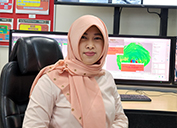 Agustina Ratnaningrum, Superintendent-Geoengineering Integrated Monitoring Center, PTFI, has led the effort to integrate and consolidate all of PTFI’s geotechnical expertise and technology. 