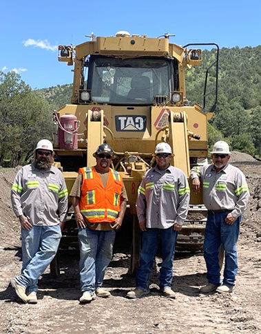 New Mexico Operations employees helped with fire prevention and recovery, creating fire breaks and cleaning out dams vulnerable to post-fire flooding.