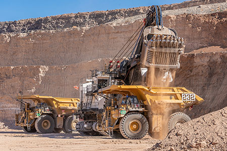 Shovels that load the autonomous haul trucks at Bagdad are staffed by operators. Many former drivers have found new jobs operating the shovels at the site.