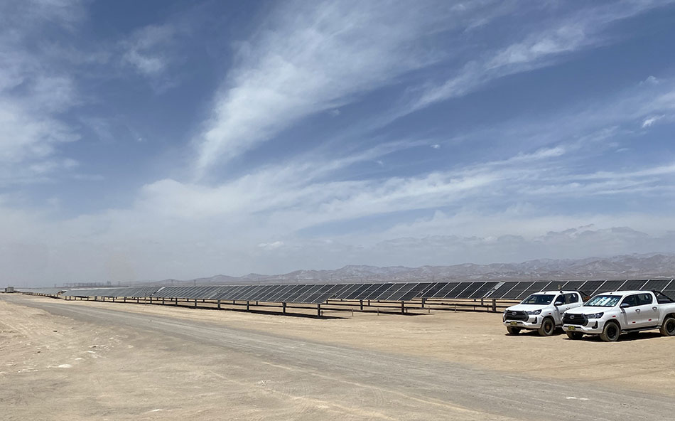 The San Martin solar generating facility connected to Cerro Verde provides a significant amount of renewable energy to the mine.