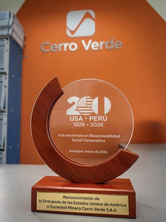 Cerro Verde Receives U.S.–Peru Bicentennial Award for Flood Response  
