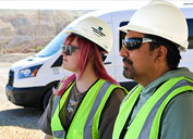Through the fellowship, Kate Brown Requist (left) and Azeem Raza look to bring firsthand experience into the classroom.