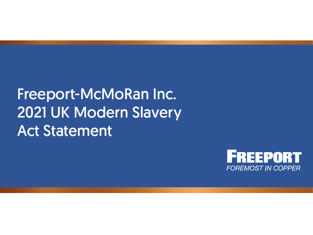2021 UK Modern Slavery Act Statement
