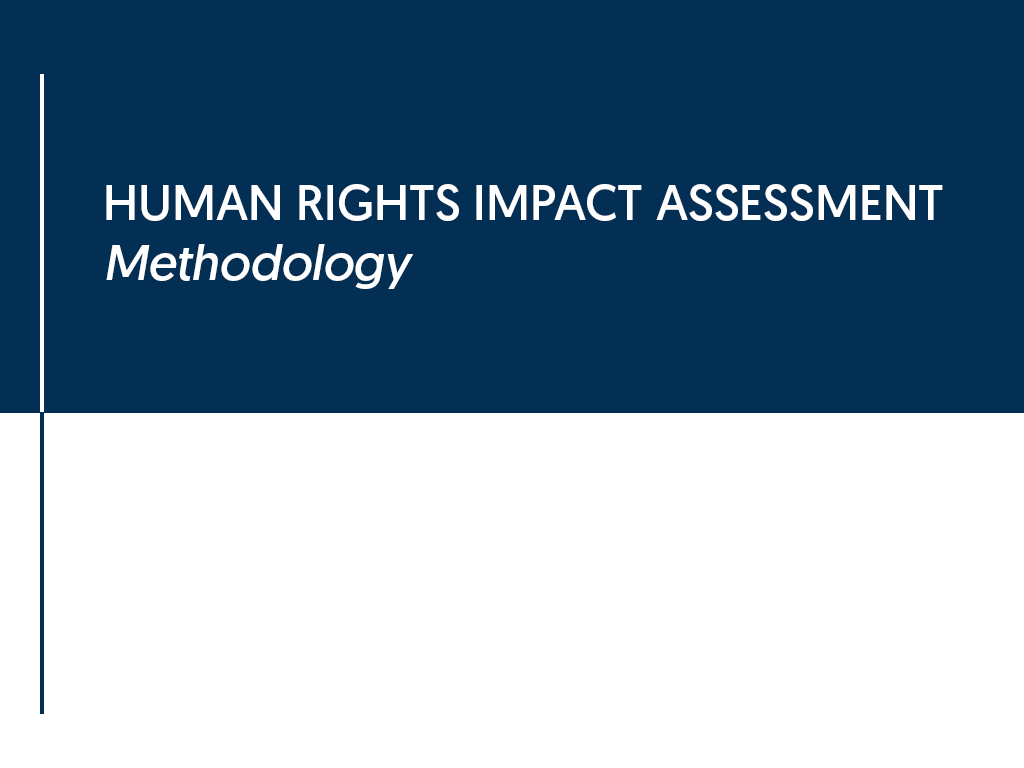 Human Rights Impact Assessment Methodology